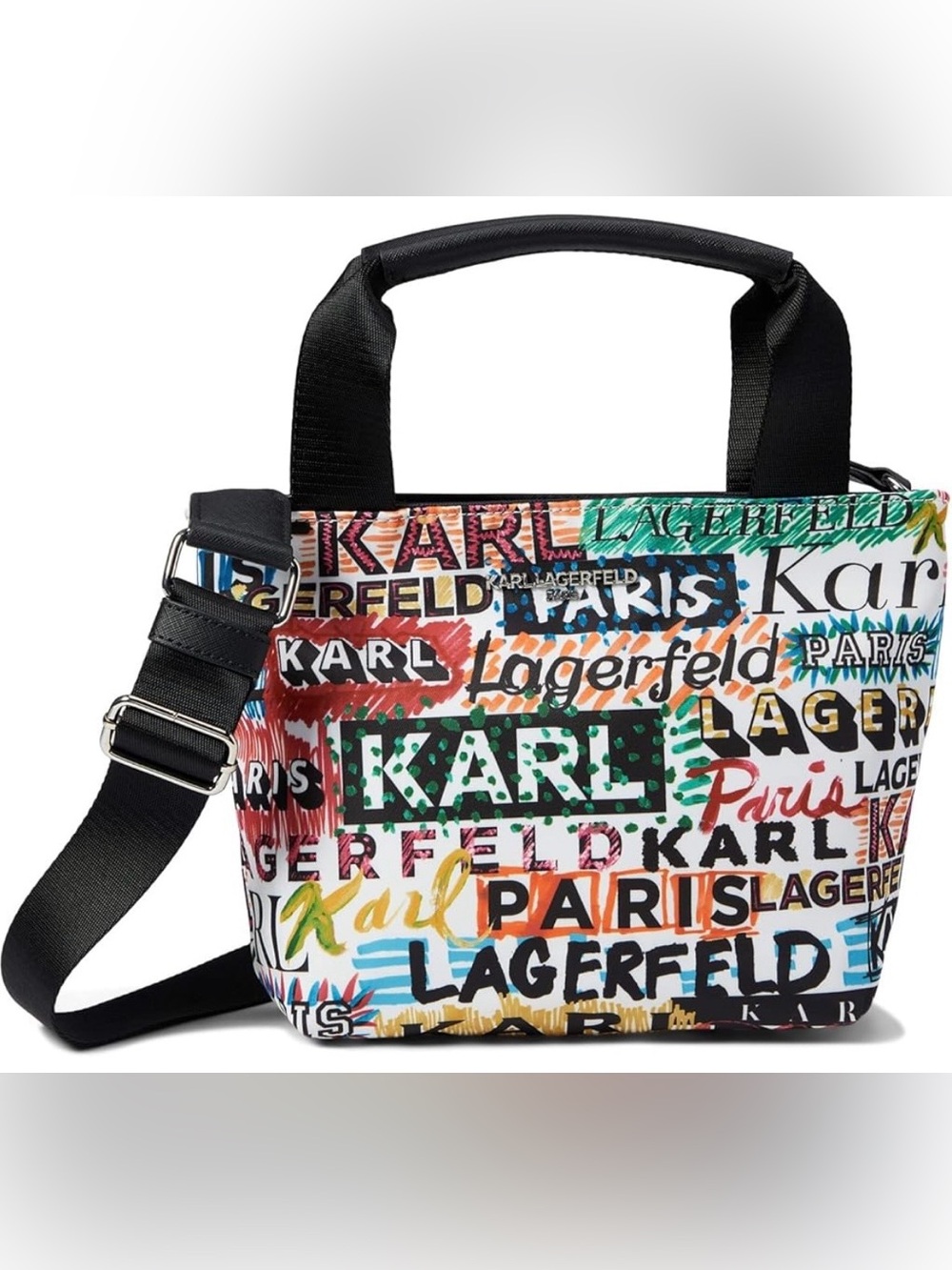 Karl Lagerfeld Multicolor Logo Print cross body